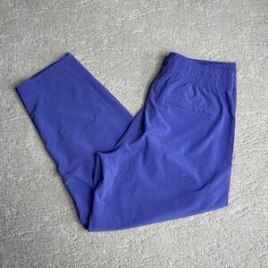 Women's Athleta Size‎ 6 Arrival Straight Leg Pant Purple Elastic Waist Travel